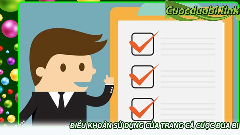 Điều khoản sử dụng của trang cá cược đua bi