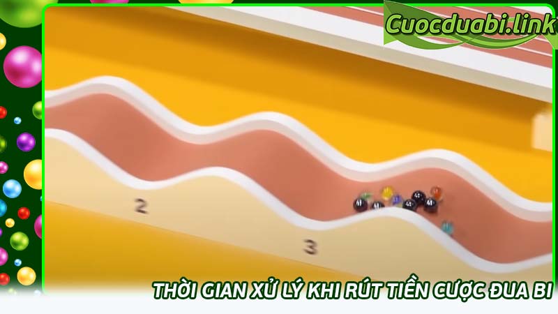 Thời gian xử lý khi rút tiền cược đua bi